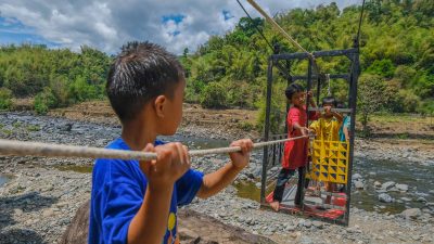 Gondola Penghubung Antar Dusun di Maros Sulsel