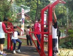 Bupati Maros Resmikan Fasilitas Body Gym di Taman Kota