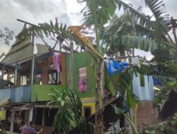 Enam Rumah di Maros Porak Poranda Diterjang Angin Puting Beliung